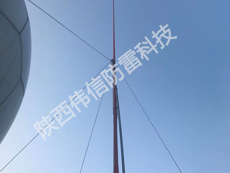 12米玻璃鋼避雷針，衛(wèi)星通訊站避雷針產(chǎn)品展示三