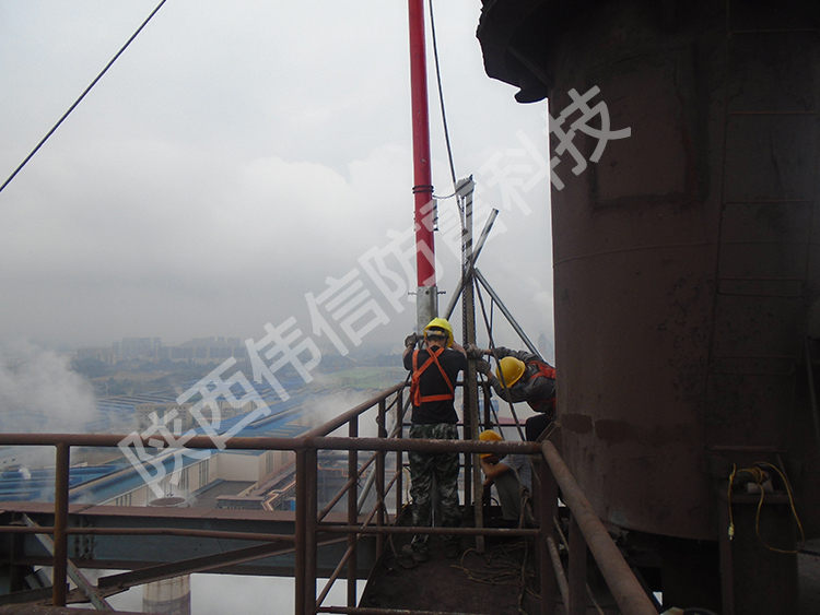 16米玻璃鋼避雷針，工廠專用抗干擾防側(cè)擊絕緣避雷針產(chǎn)品展示四