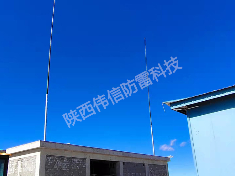 24米獨立雷達(dá)站玻璃鋼避雷針，抗干擾防側(cè)閃絕緣玻璃鋼避雷針產(chǎn)品展示三