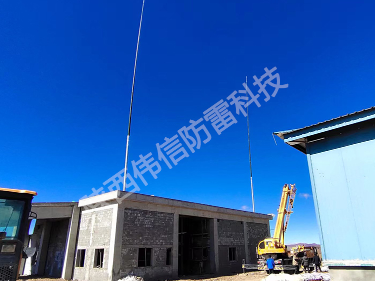 24米獨立雷達(dá)站玻璃鋼避雷針，抗干擾防側(cè)閃絕緣玻璃鋼避雷針產(chǎn)品展示七
